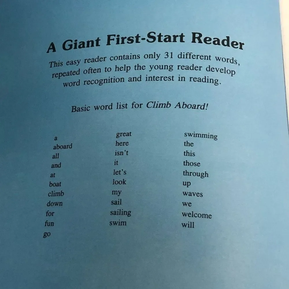 climb aboard by greydanus, rose‎ giant first start reader paper back good
